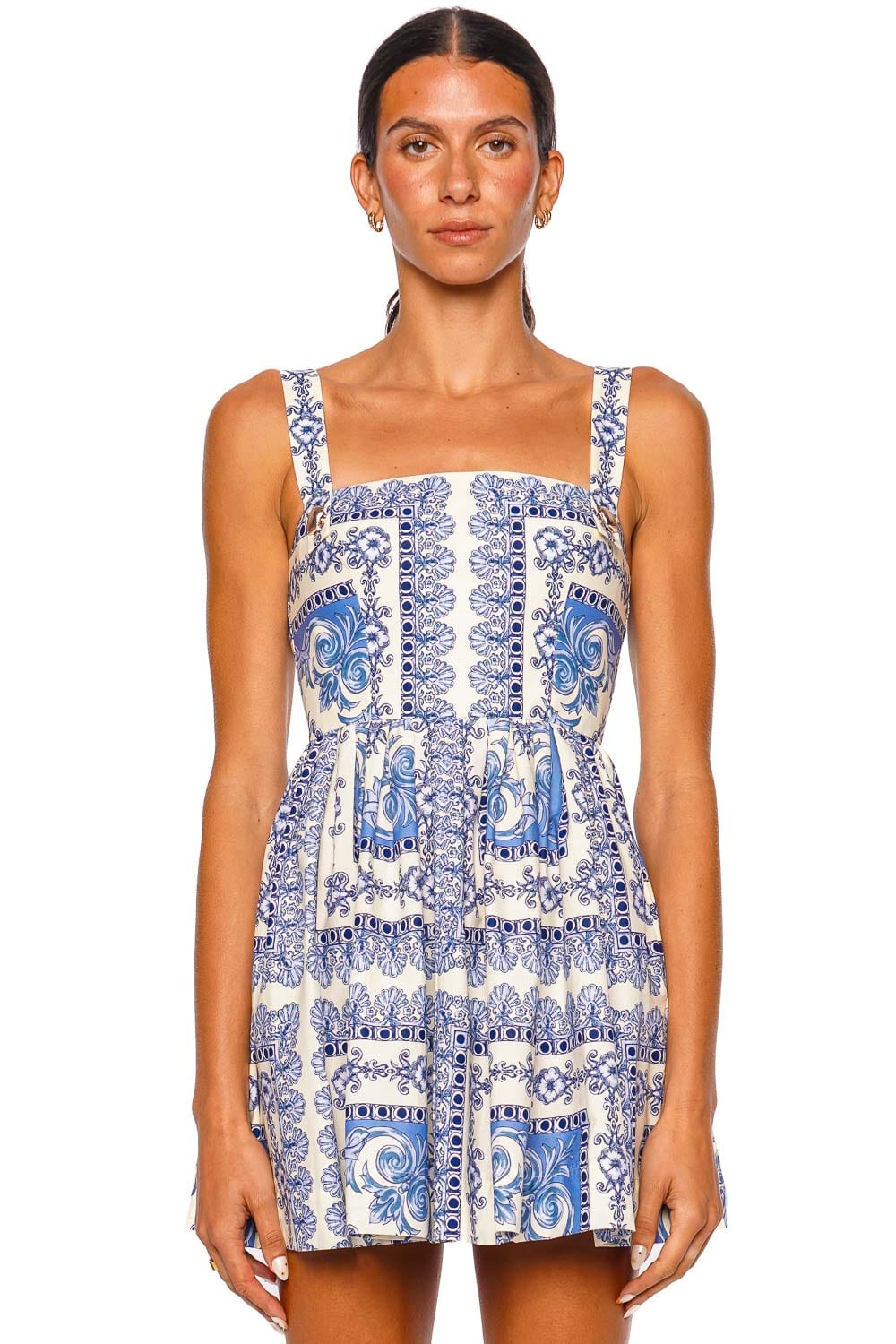 Cara Cara Micaela Sky Strappy Mini Dress