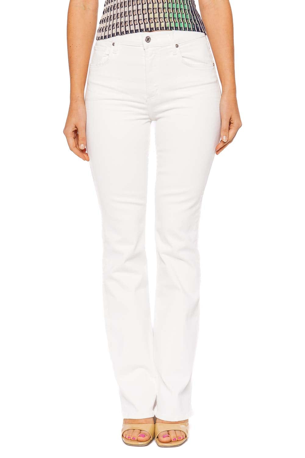 Citizens of Humanity Lilah Soft White Straight Leg Jeans