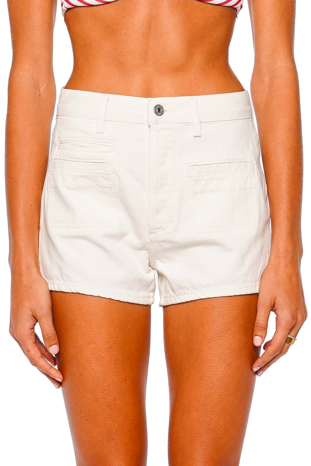 Citizens of Humanity Pashmina Welt Pocket Ivory Shorts