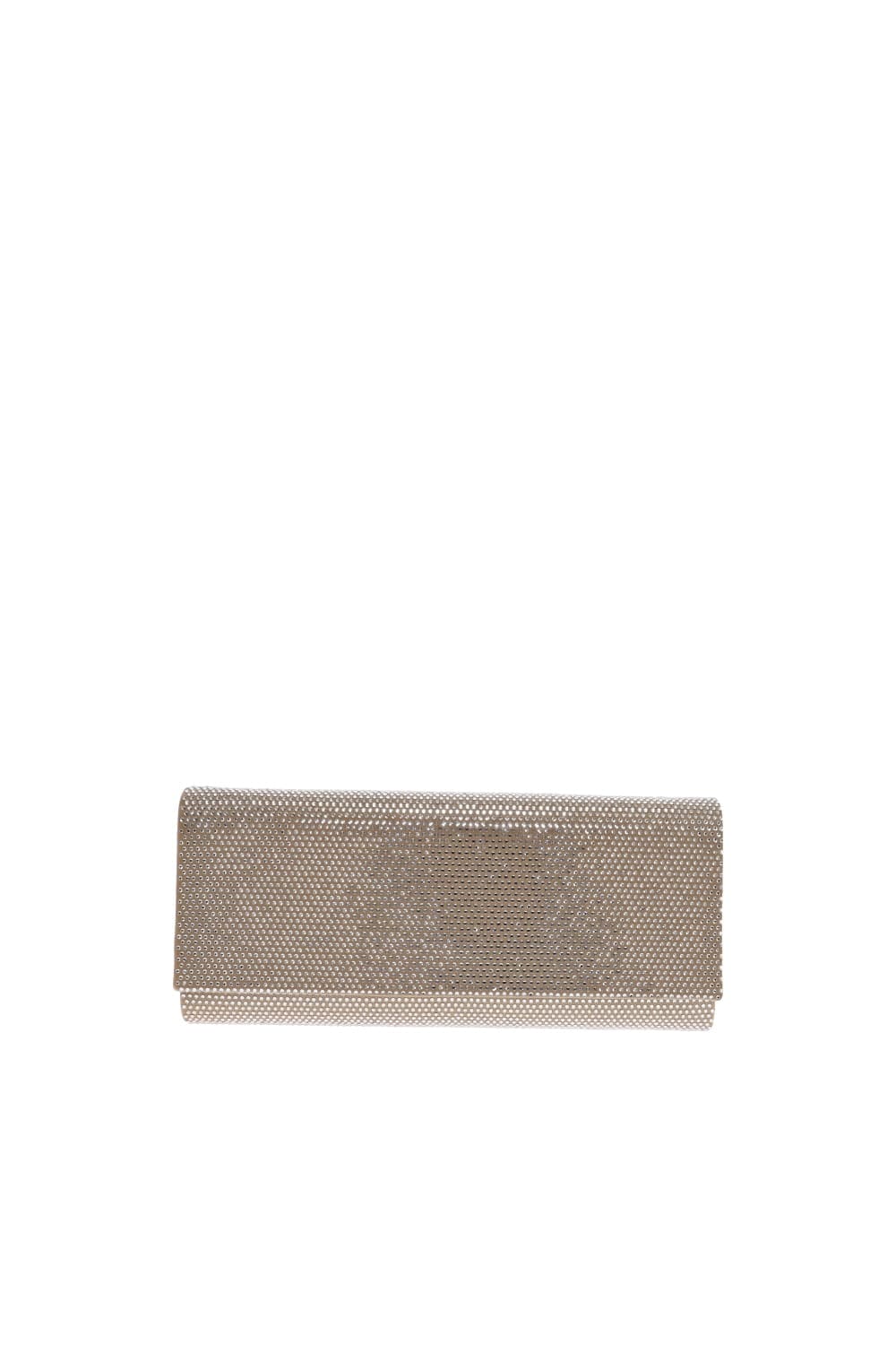 Gedebe Nude Crystal Embellished Envelope Clutch