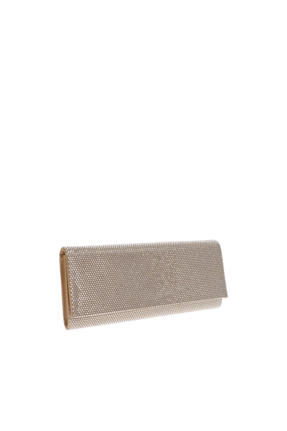 Gedebe Nude Crystal Embellished Envelope Clutch