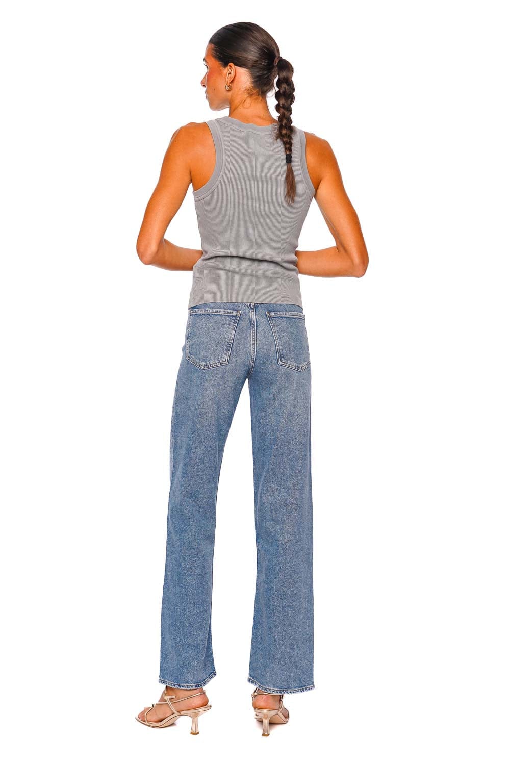 Citizens of Humanity Isabel Grey Ribbed Tank Top