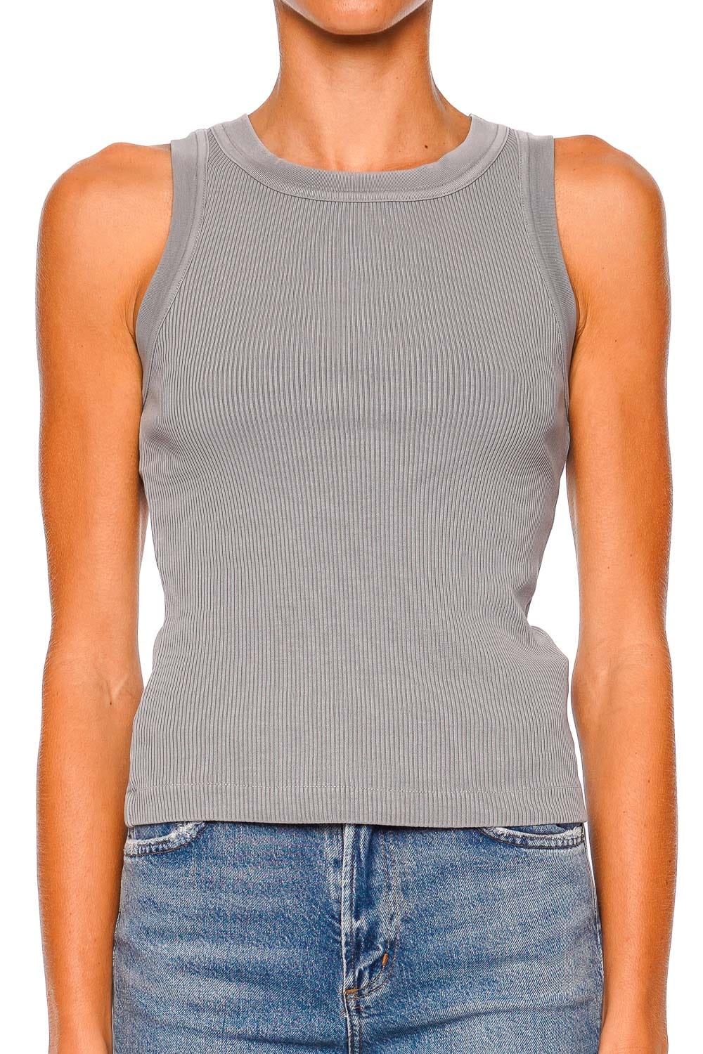 Citizens of Humanity Isabel Grey Ribbed Tank Top