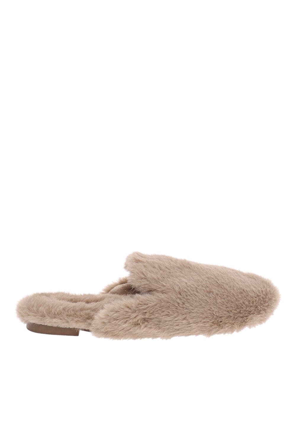 Eberjey Plush Slipper Toffee Faux Fur Backless Slippers