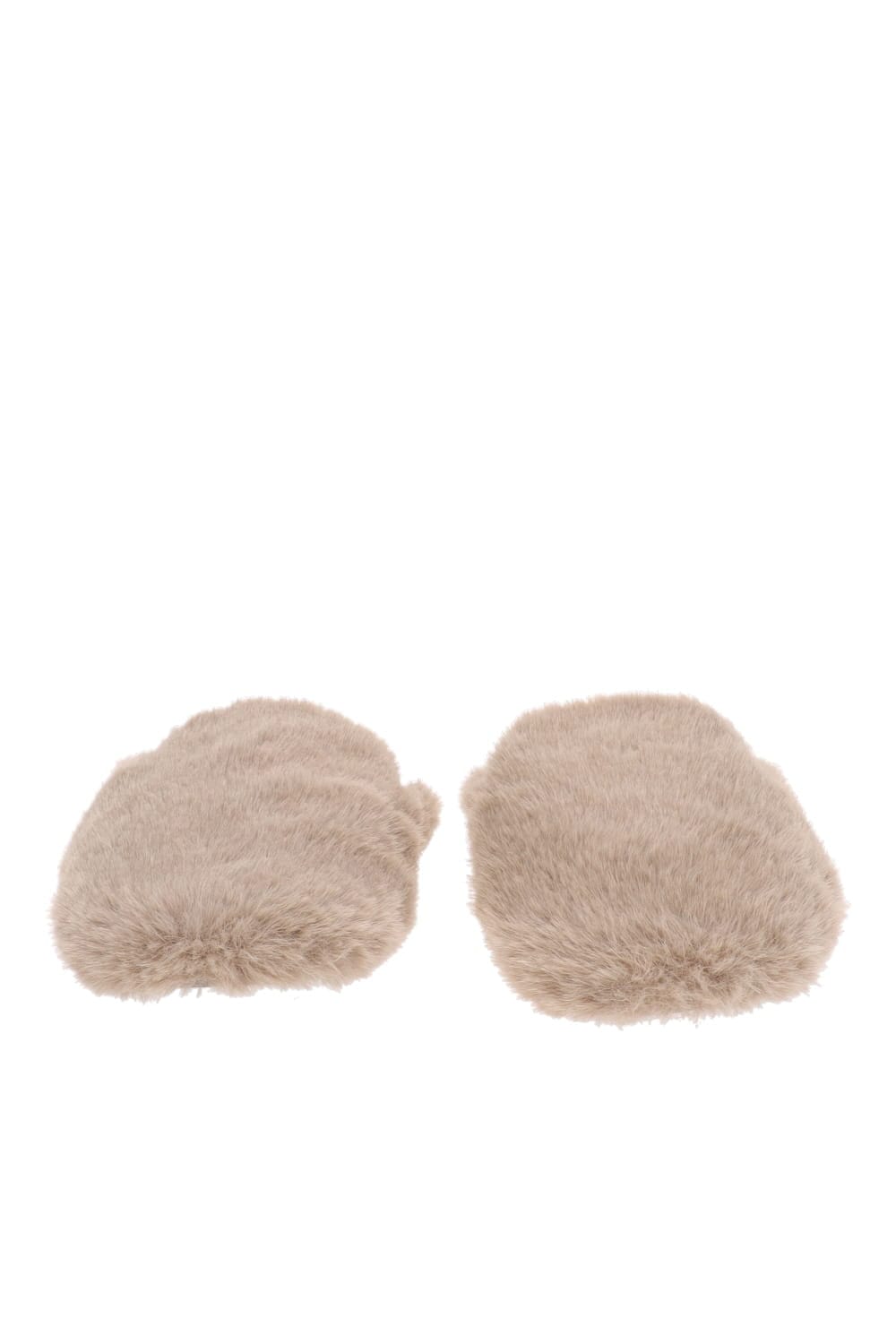 Eberjey Plush Slipper Toffee Faux Fur Backless Slippers
