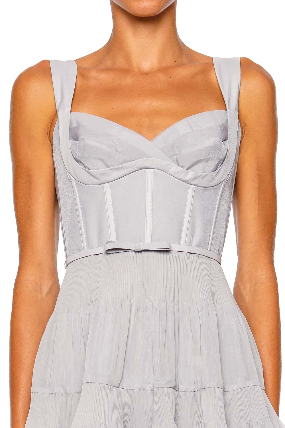 monteau dress Monteau Womens Plus Metallic V-Neck Skater Dress