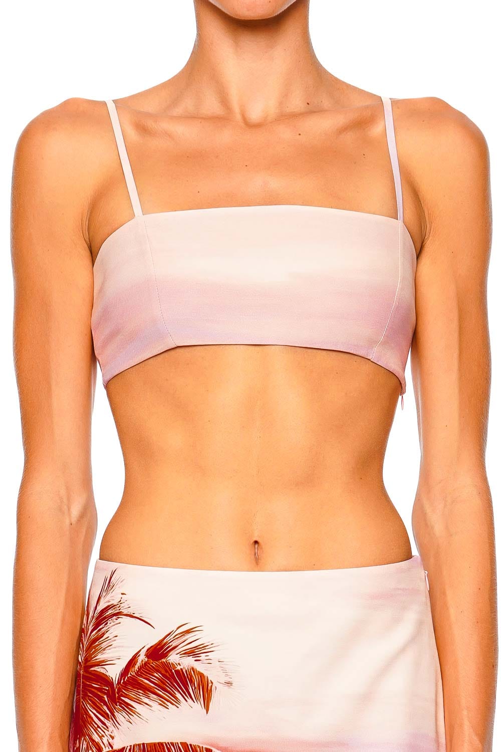 Hemant and Nandita Asma Bandeau Cropped Top