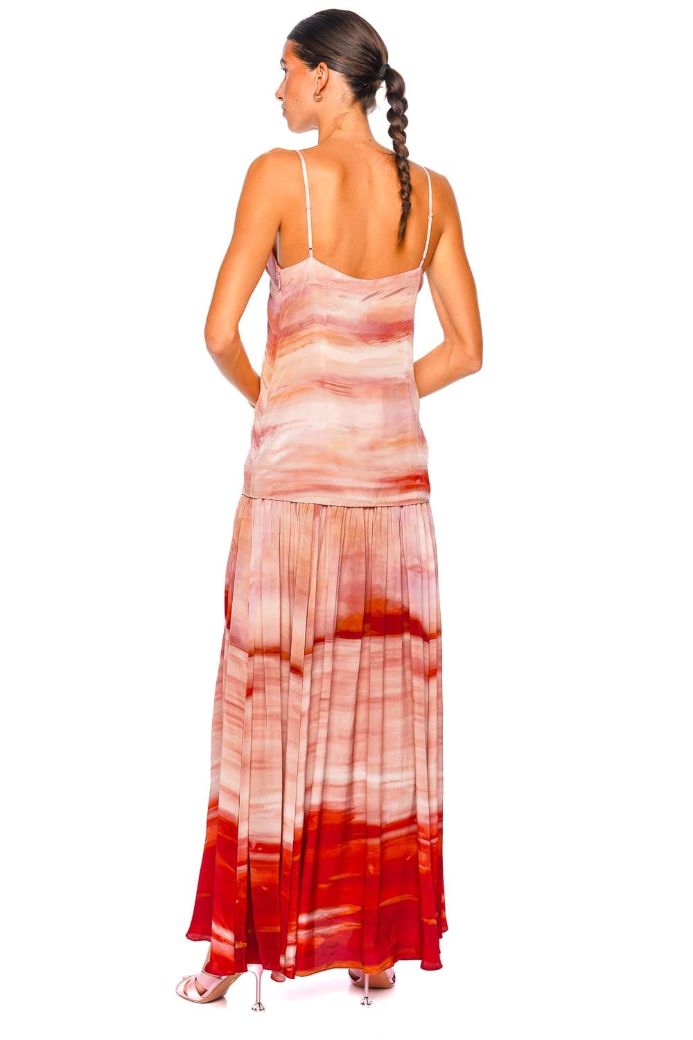 Hemant And Nandita Asma Pleated Layered Maxi Dress Hemant And Nandita Asma Pleated Layered Maxi Dress