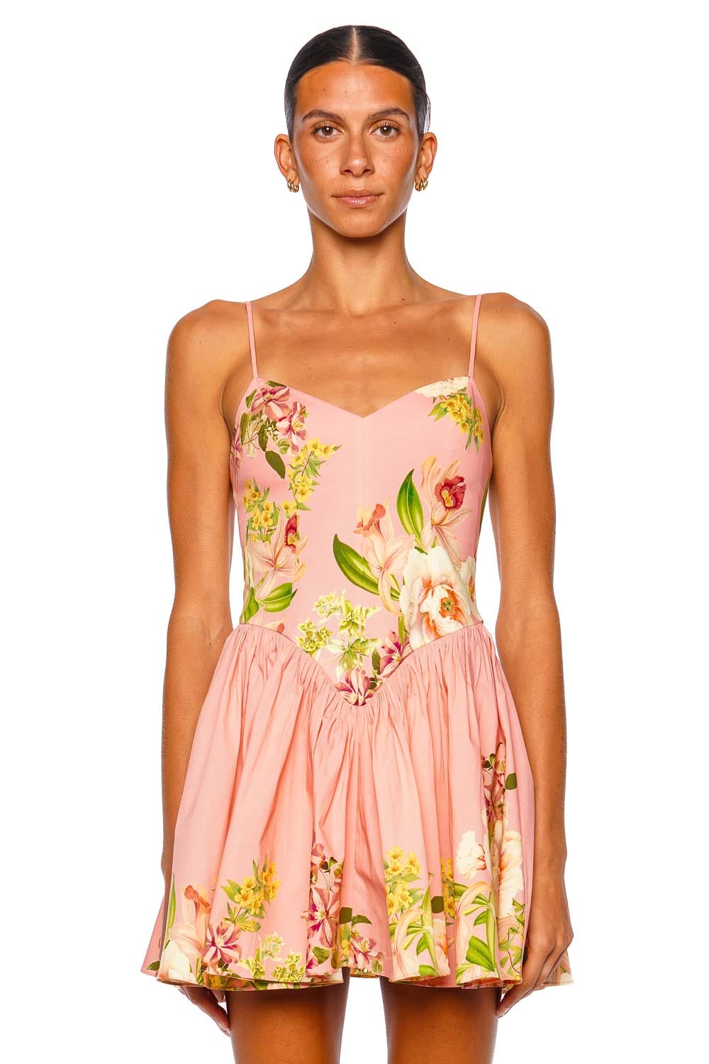 Lena Pink Floral Corset Mini Dress Lena Pink Floral Corset Mini Dress