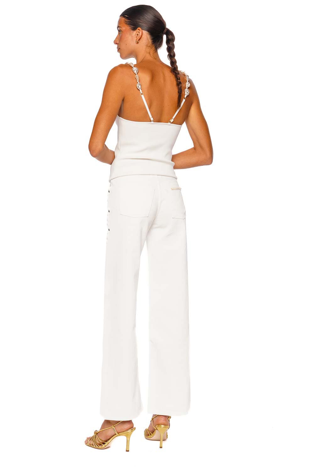 Still Here Cool in Milk Milk Wide Leg Pants