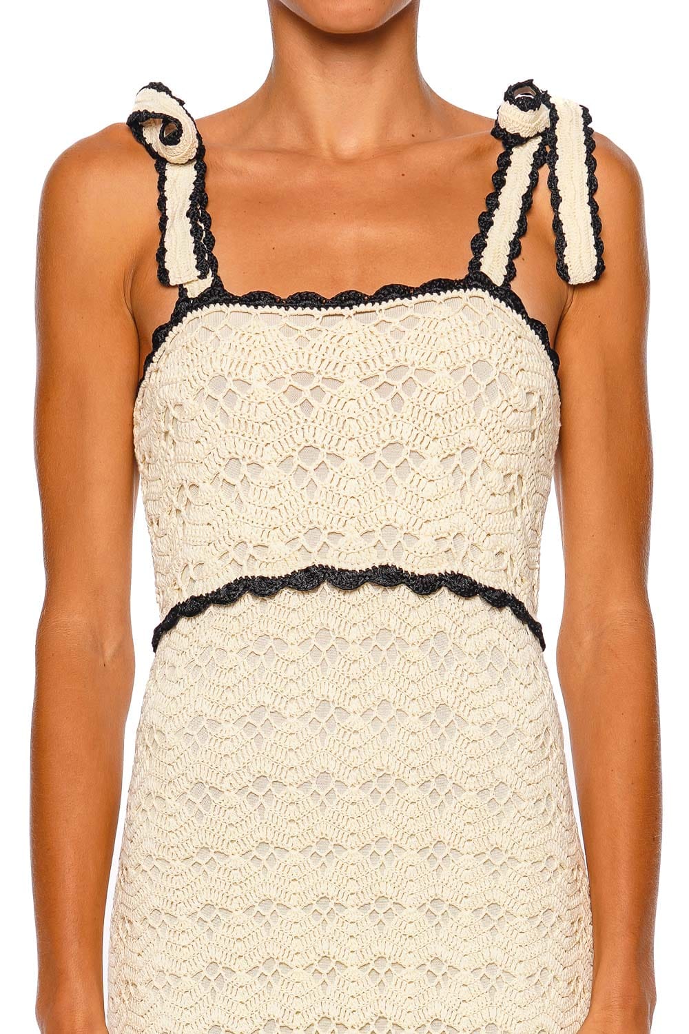 SIMKHAI Nelly Tulip Stripe Bustier Mini Dress