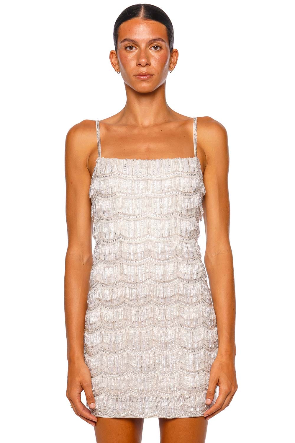 Rachel Gilbert Sadie Ivory Strappy Mini Dress