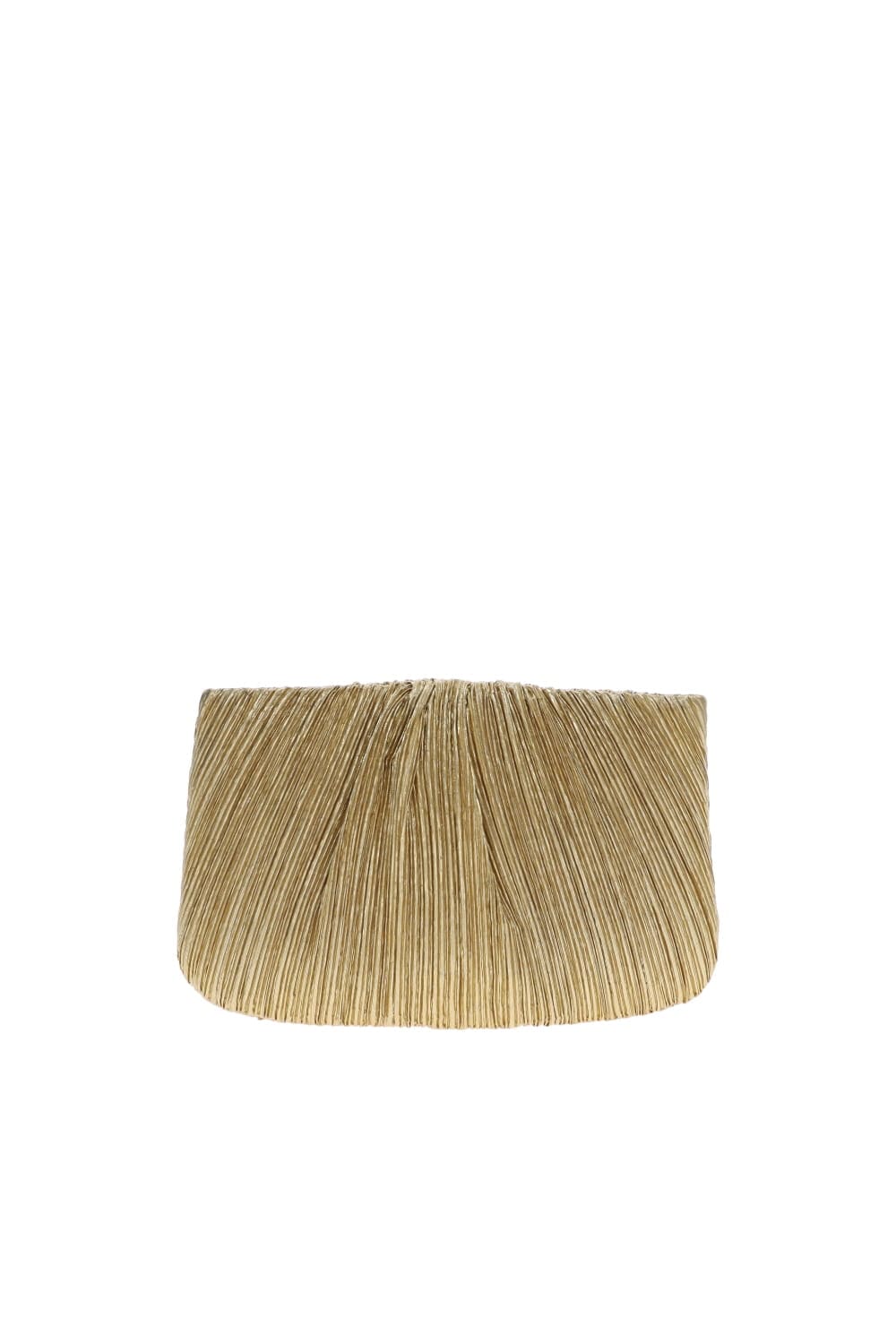 Loeffler Randall Brit Pleated Gold Flat Clutch