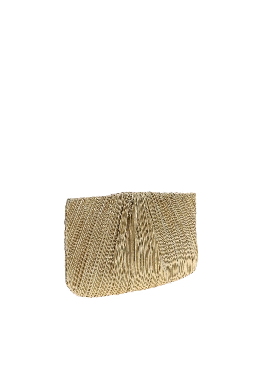 Loeffler Randall Brit Pleated Gold Flat Clutch