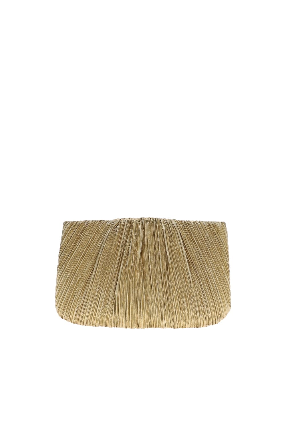 Loeffler Randall Brit Pleated Gold Flat Clutch