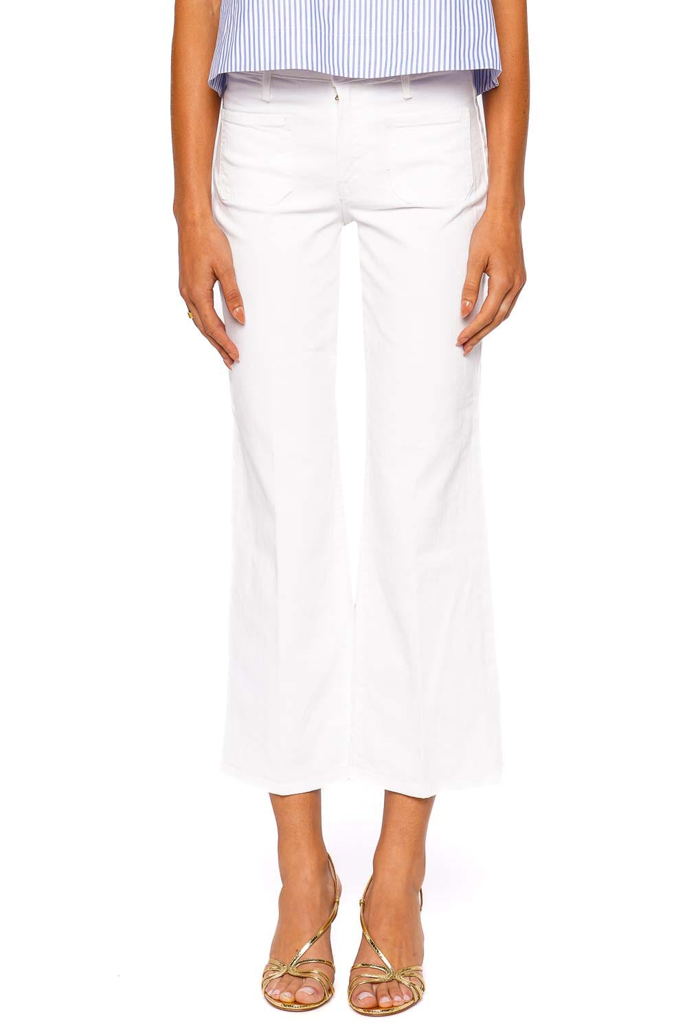 MOTHER Denim Patch Pocket Mid Rise Maven Ankle Jean