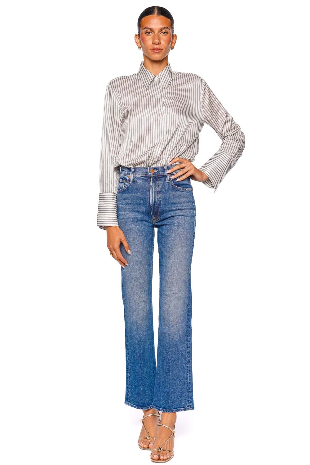 The Mid Rise Maven Skimp Wide Leg Jean