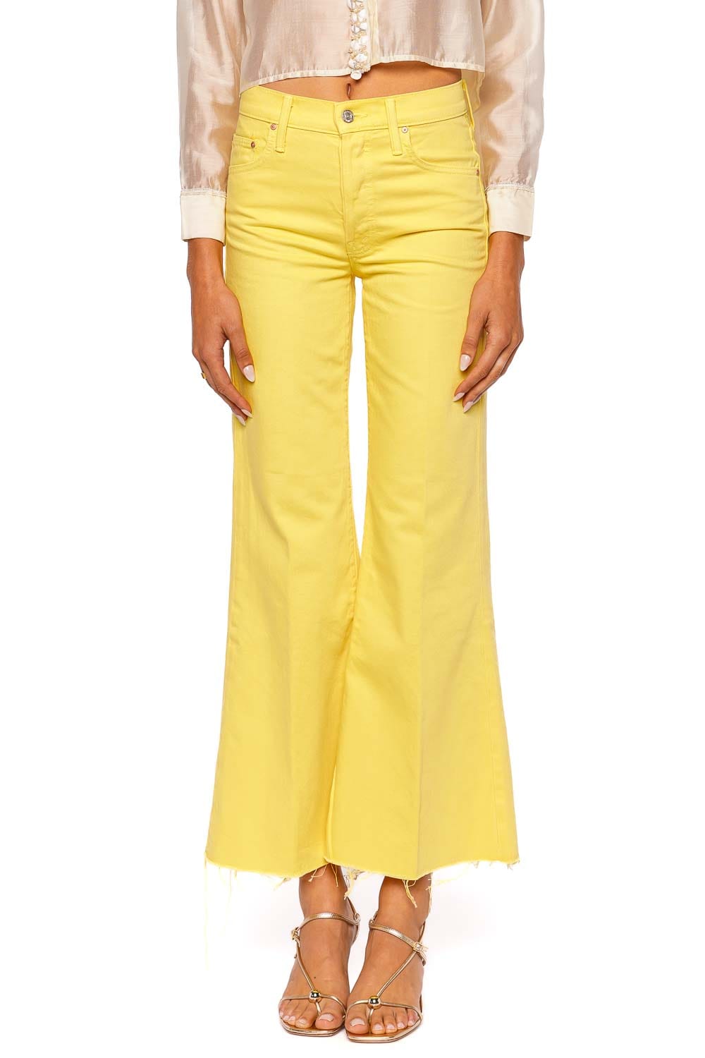 MOTHER Denim The Tomcat Sunshine Roller Fray Jean