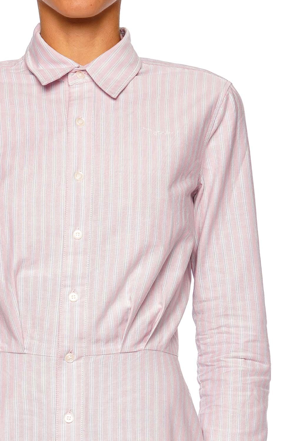 MOTHER Denim The Dinner Reservation Cotton Mini Shirt Dress