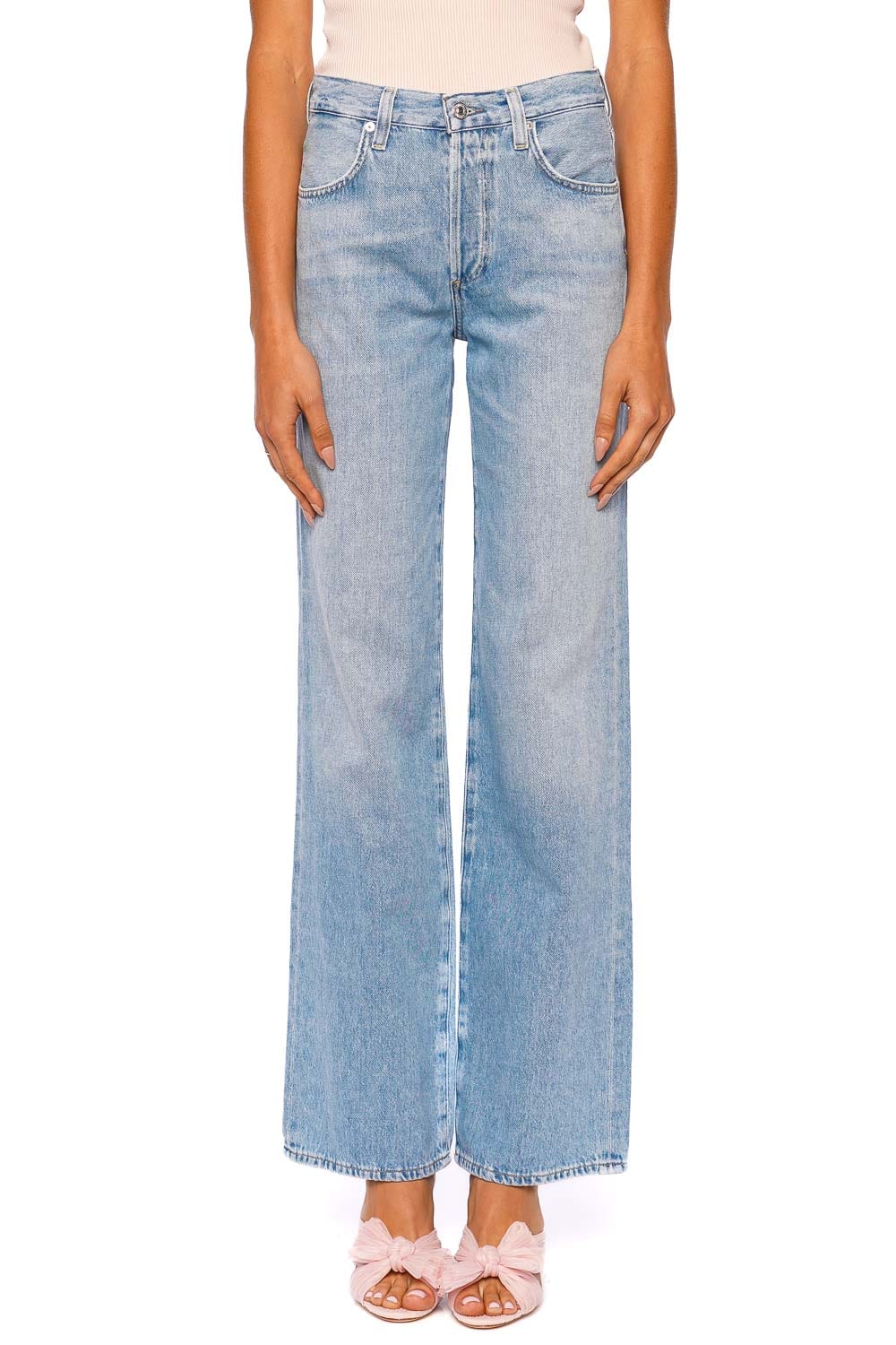 Citizens of Humanity Annina Ritual Light Wash High Rise Wide Leg Jeans
