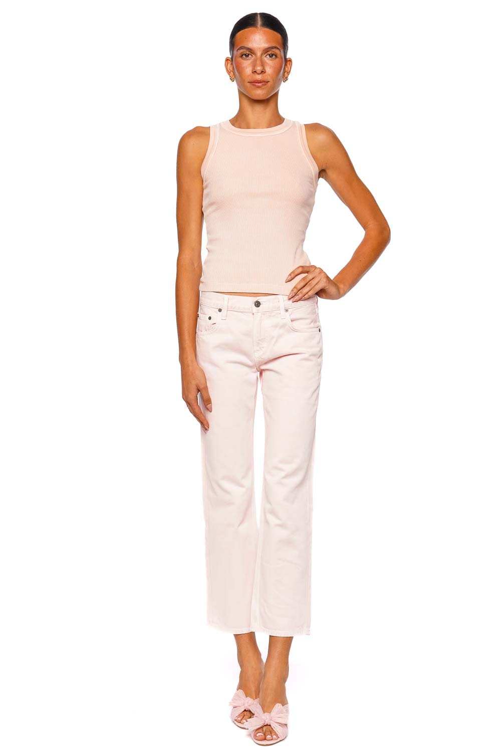 Citizens of Humanity Faye Vintage Straight Jean Pale Coral