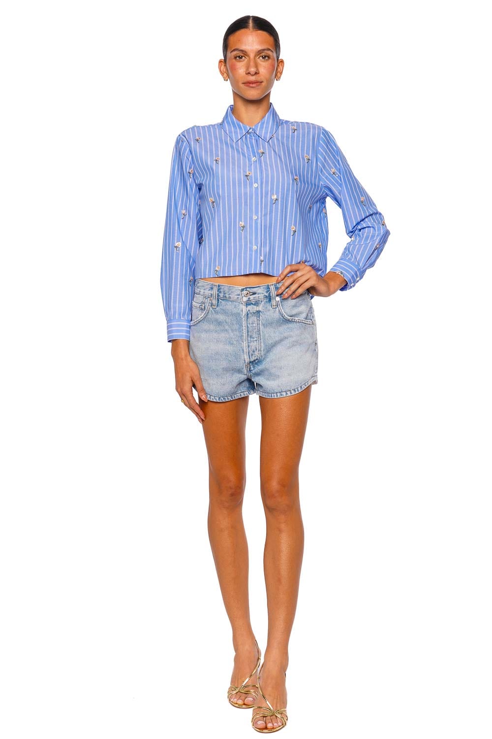 Citizens of Humanity Abita Jaydi Curved Hem Denim Short