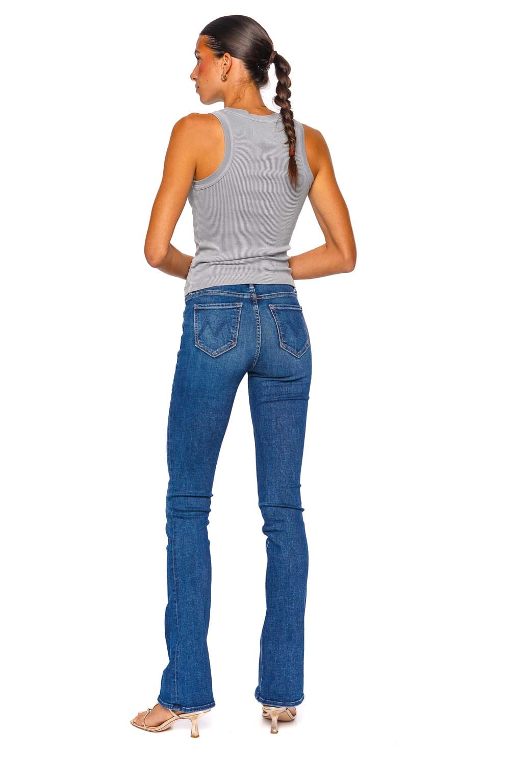 Citizens of Humanity Isabel Rib Hematite Sleeveless Tank Top