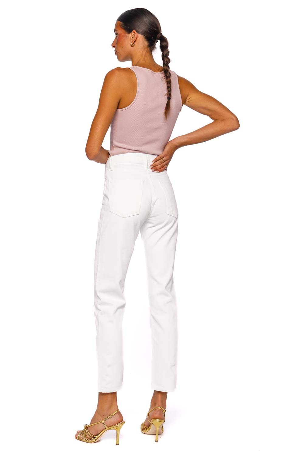 AGOLDE 90's Pinch Waist Straight Leg Jeans White