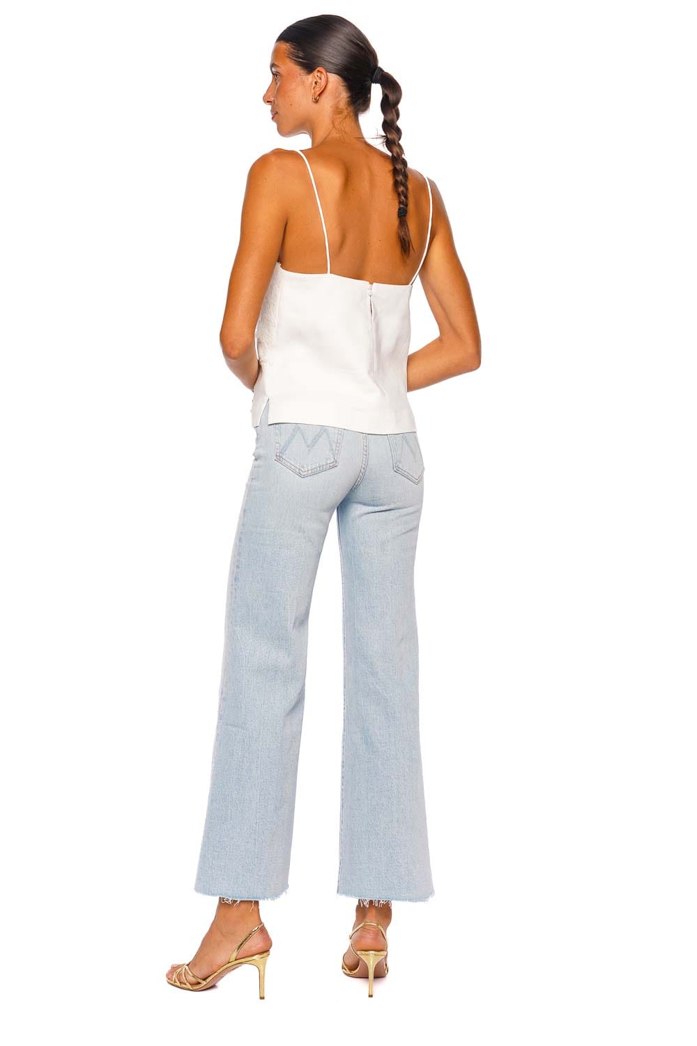 Ivory Toile Lace Linen Cami Top