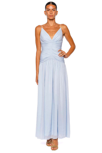 nora strapless ruched bodice maxi dress aqua Shona Joy Juno Gathered Drop Waist Hand wash cold Model Babyboo Katrina Mini Dress Height:>5’5 / 165 cm live:11-2-23