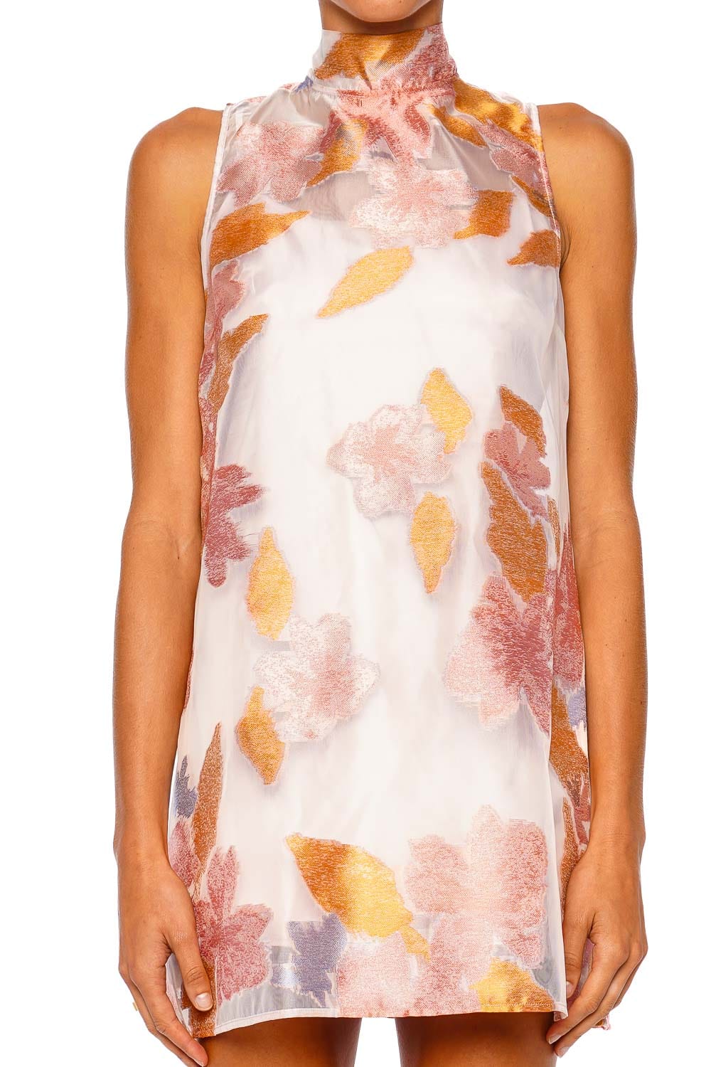 Staud Albee Spring Day Sleeveless Mini Dress
