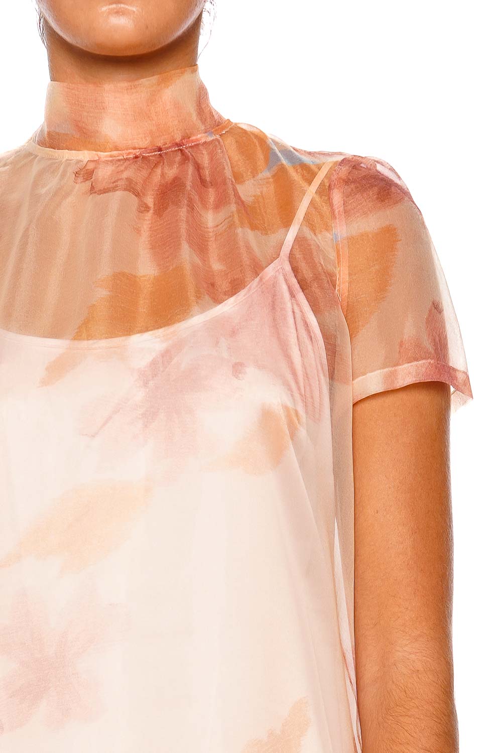 Staud Calluna Spring Day Short Sleeve Maxi Dress