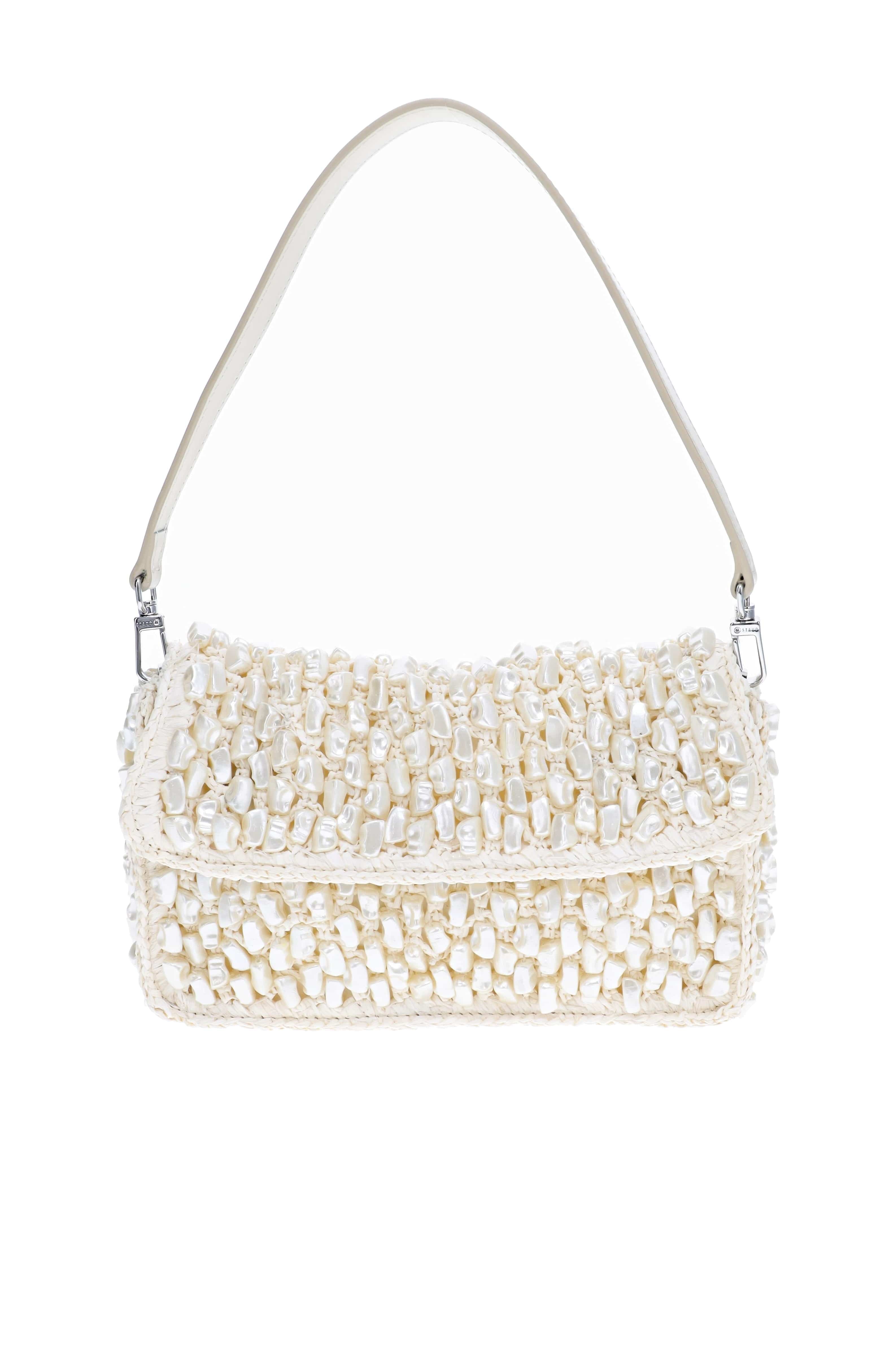 Staud Timmy Cream Convertible Shoulder Bag