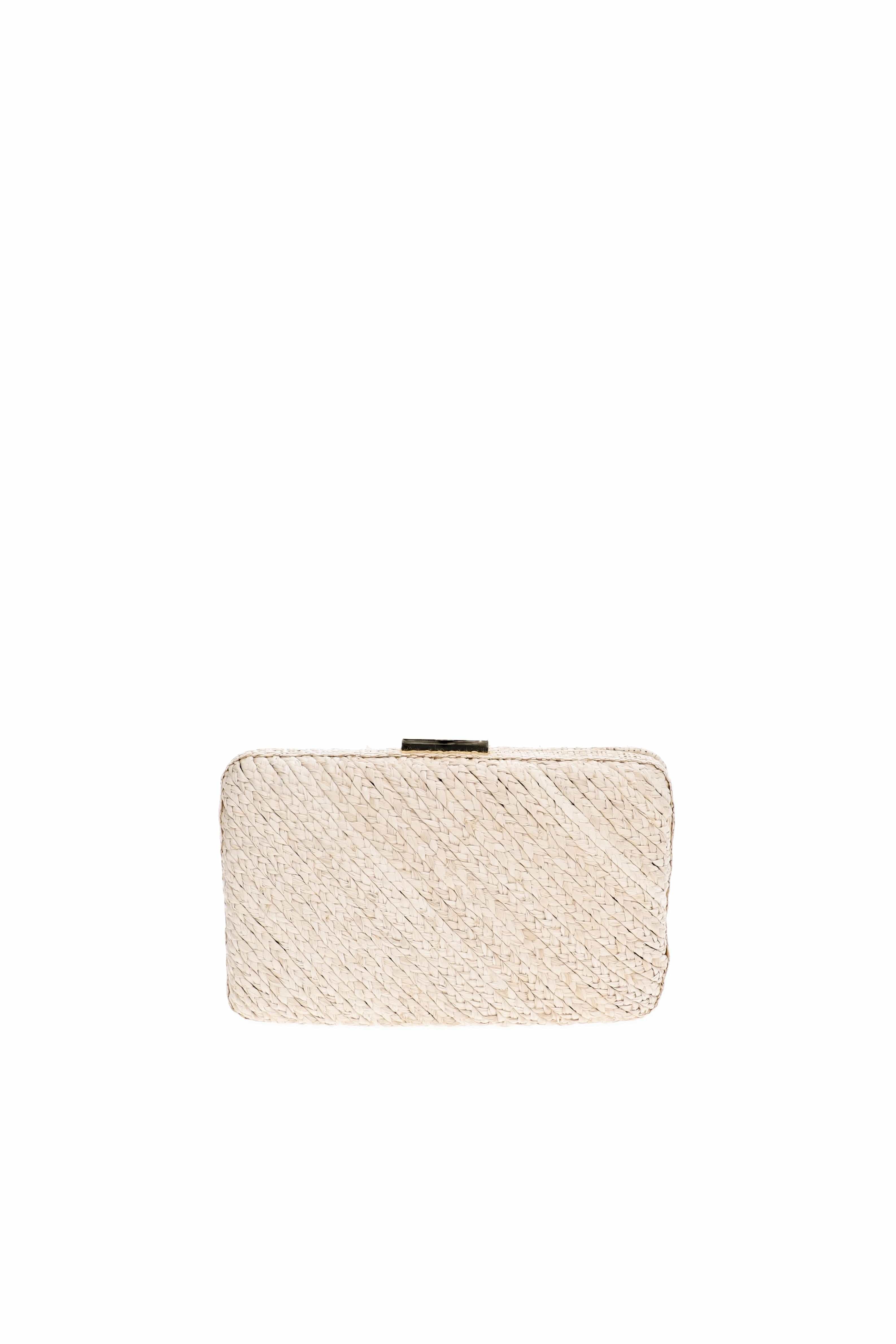 KAYU Carmen Natural Woven Box Clutch