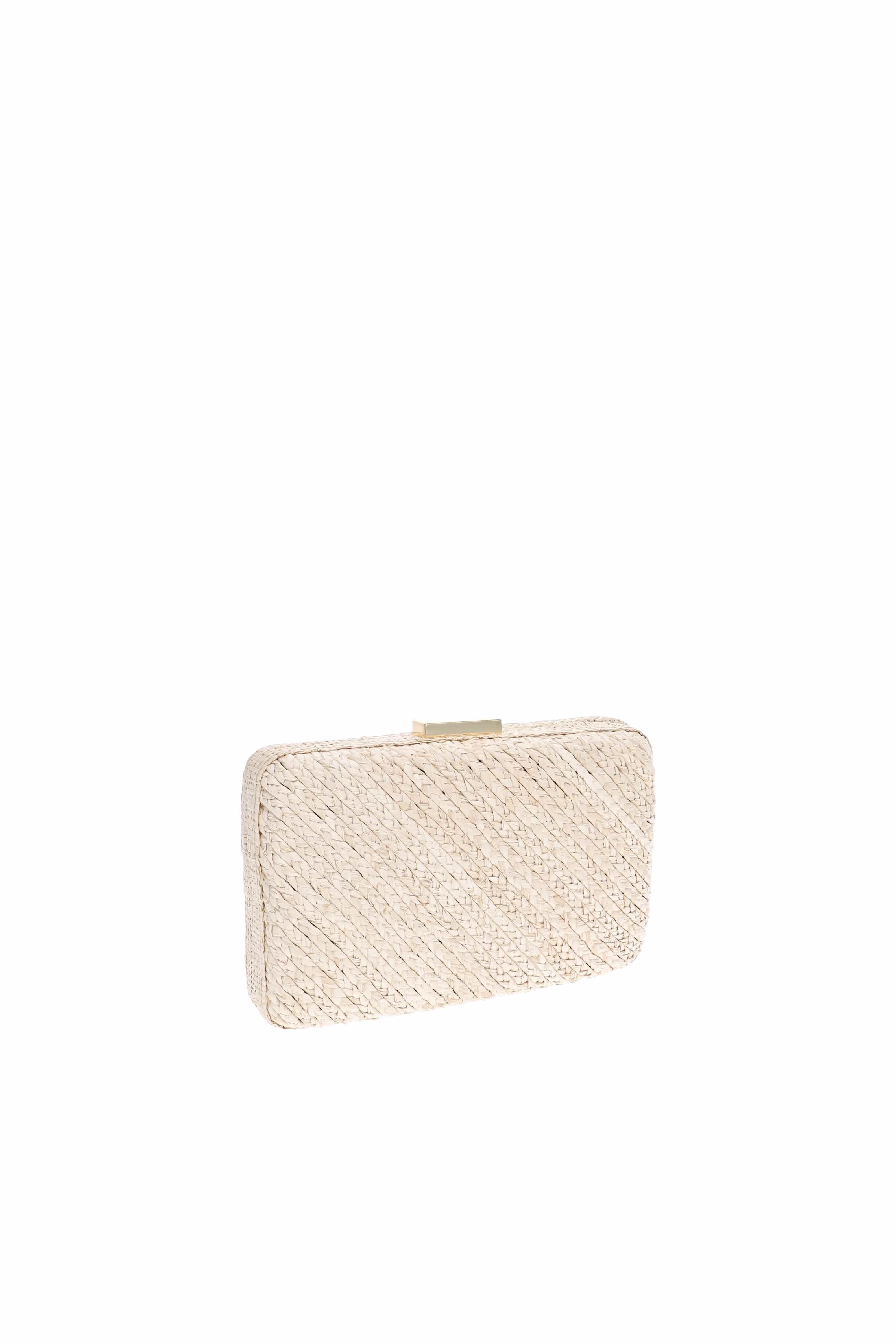 KAYU Carmen Natural Woven Box Clutch