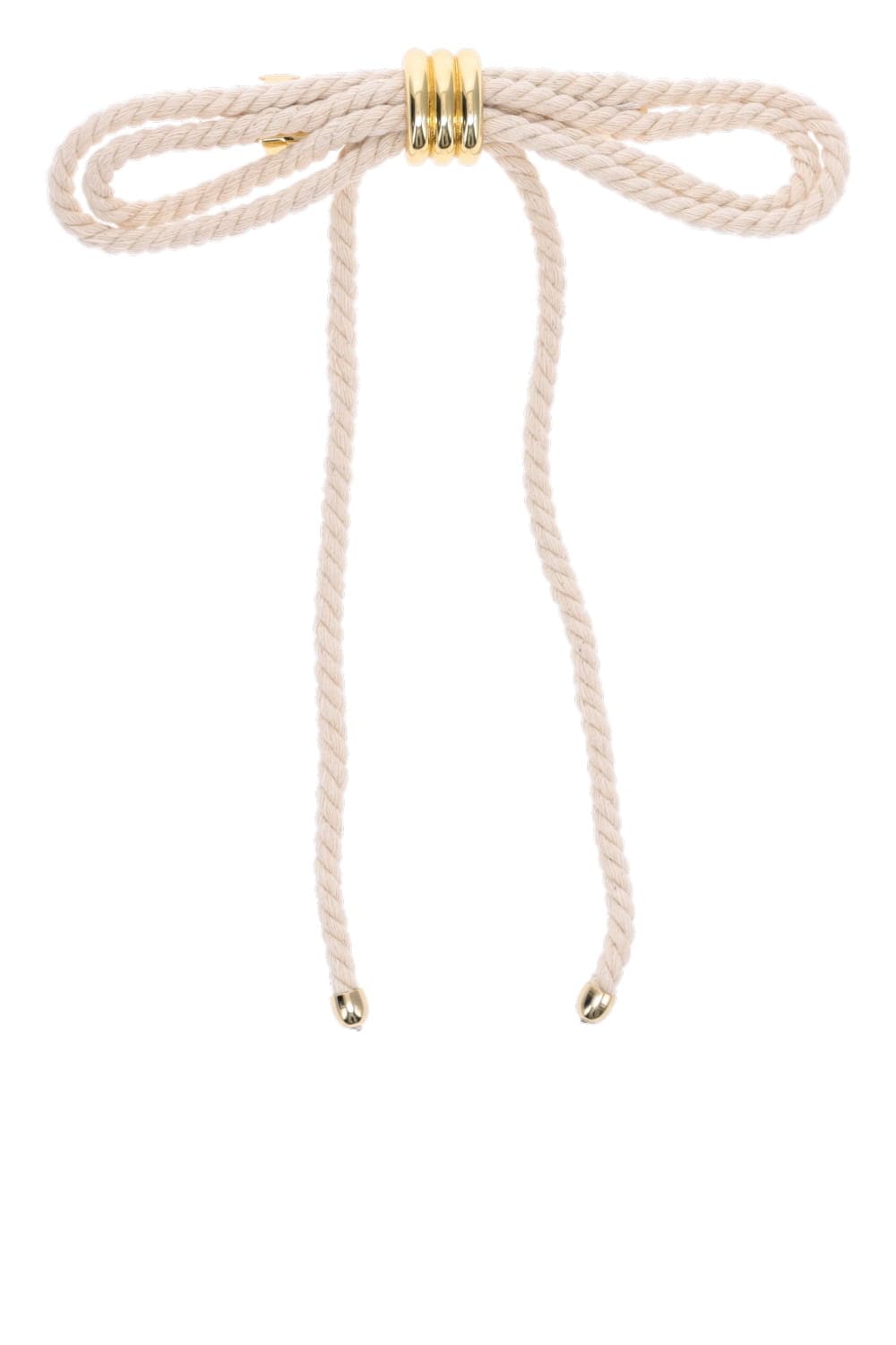 Lelet NY Bentley Rope Bow Ecru Hair Clip