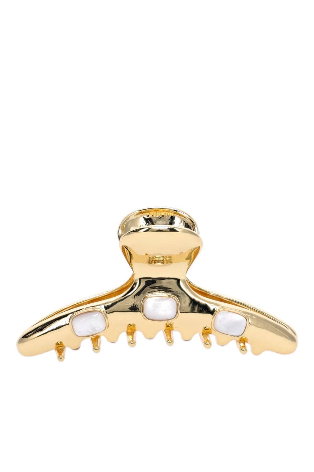 Lelet NY Vega Gold Mother of Pearl Claw Hair Clip
