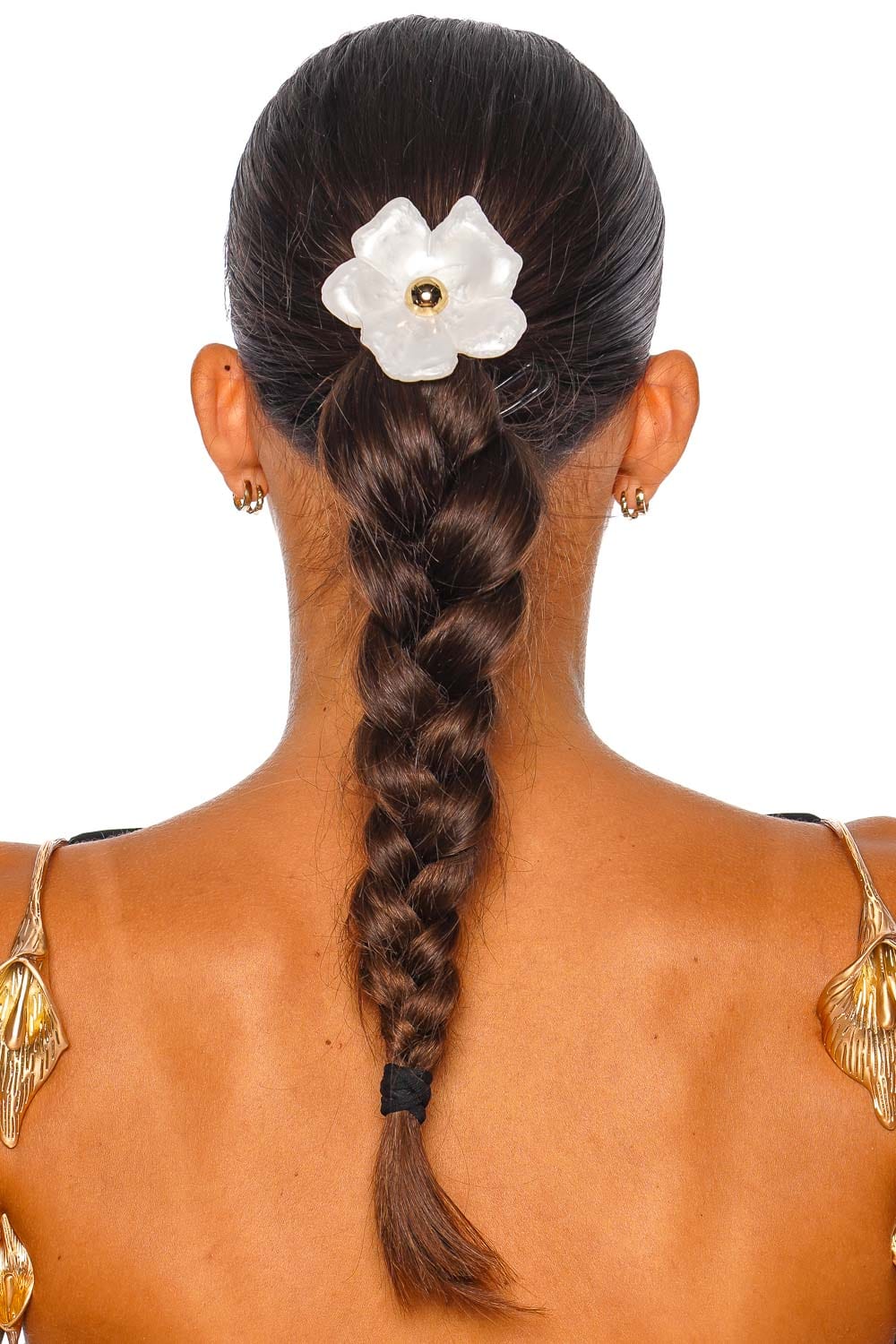 Lelet NY Eden Pearlescent Floral Medium Pony Cuff