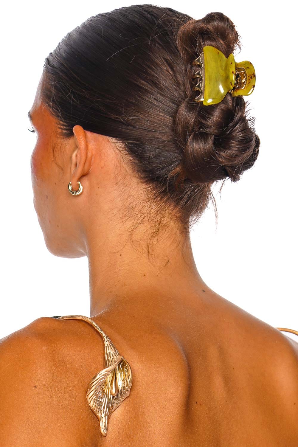 Colette Olive Petite Claw Clip