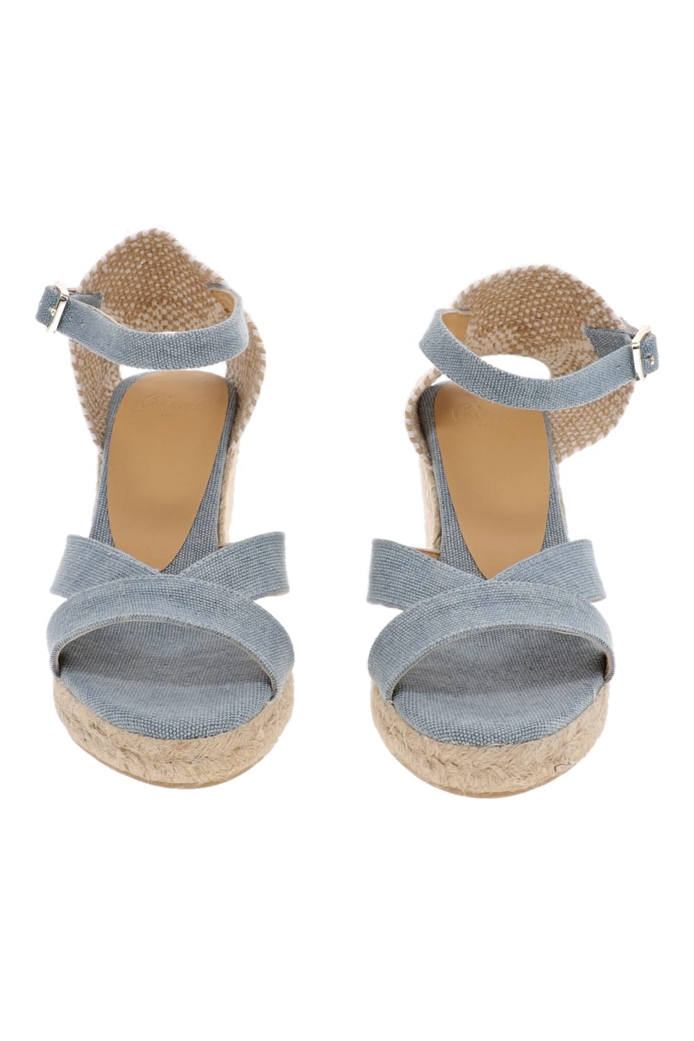 Castaner Bruna Wedge Aqua Espadrille Wedge Sandal