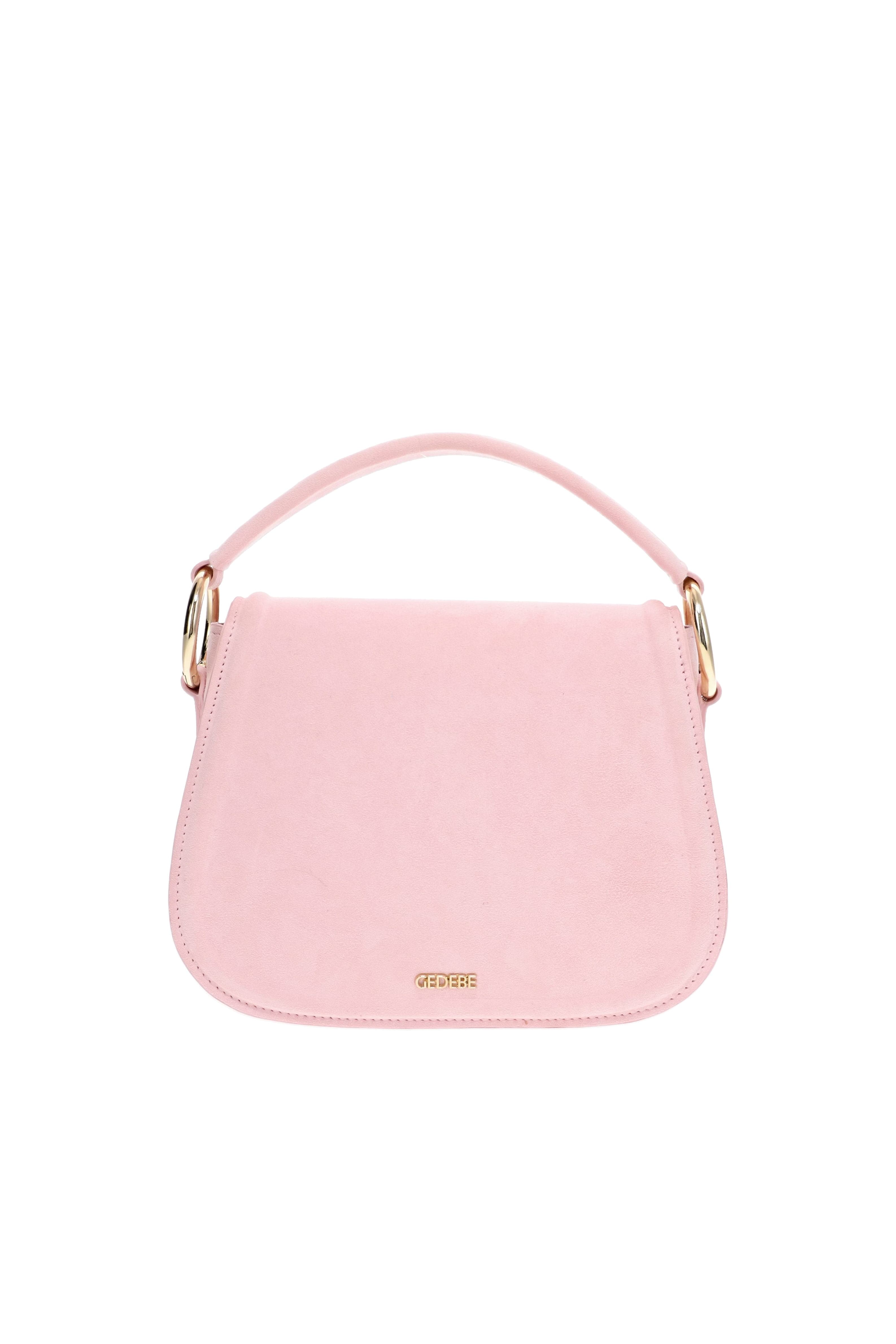 Gedebe Alice Embellished Suede Flower Top Handle Bag
