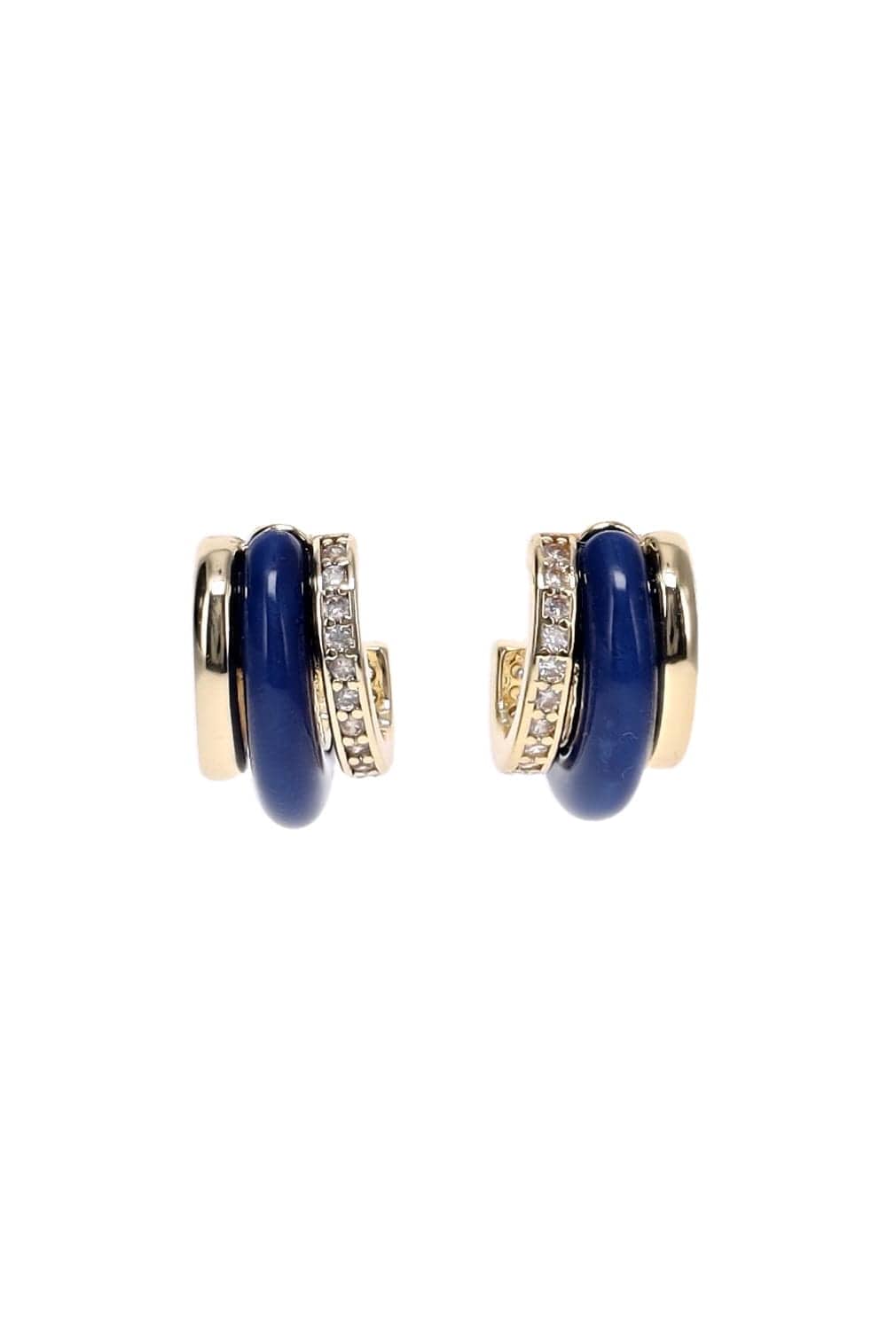 Roxanne Assoulin Lapis Stone Huggie Earrings