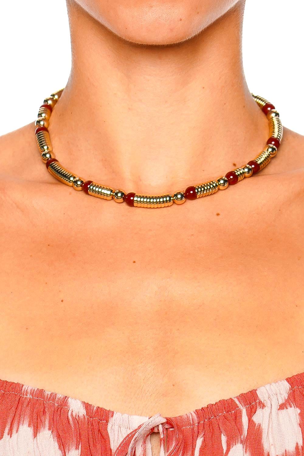 Roxanne Assoulin Future Perfect Carnelian Stone Necklace