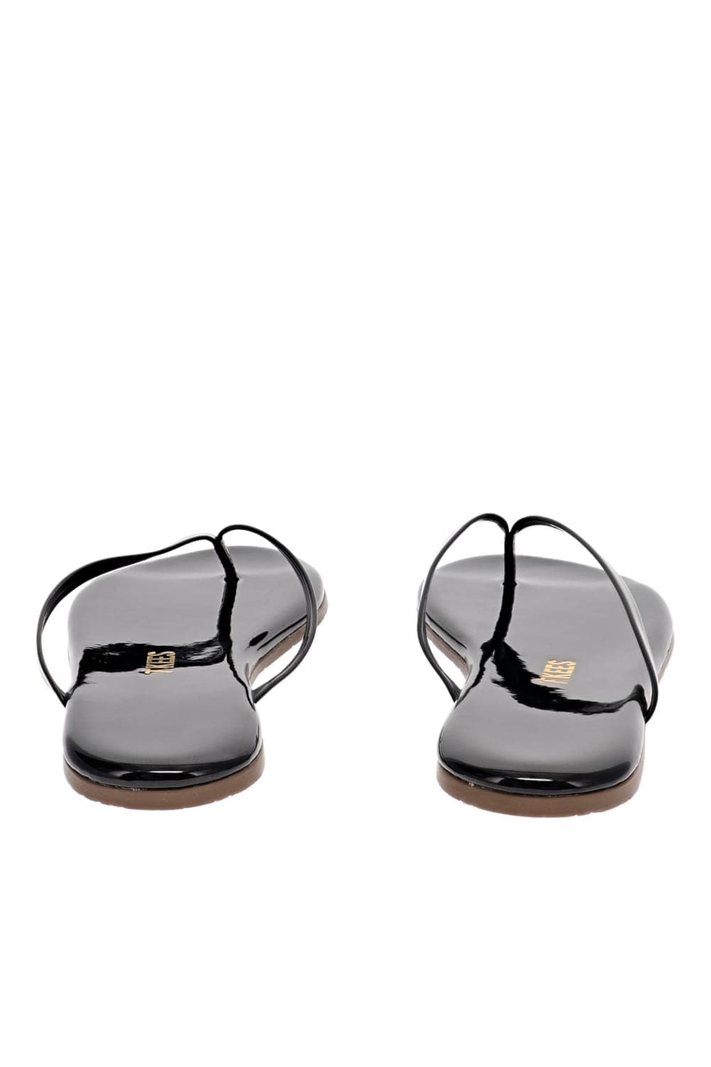 Glosses Licorice Patent Leather Sandal
