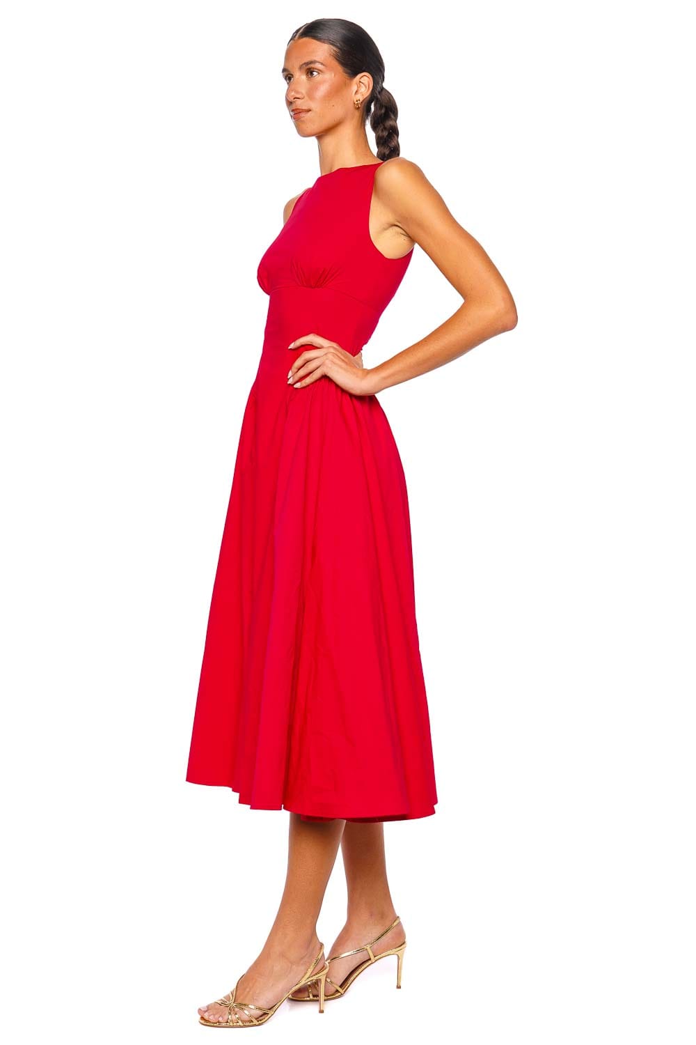 Lottie Lipstick Striped Knit Maxi Dress