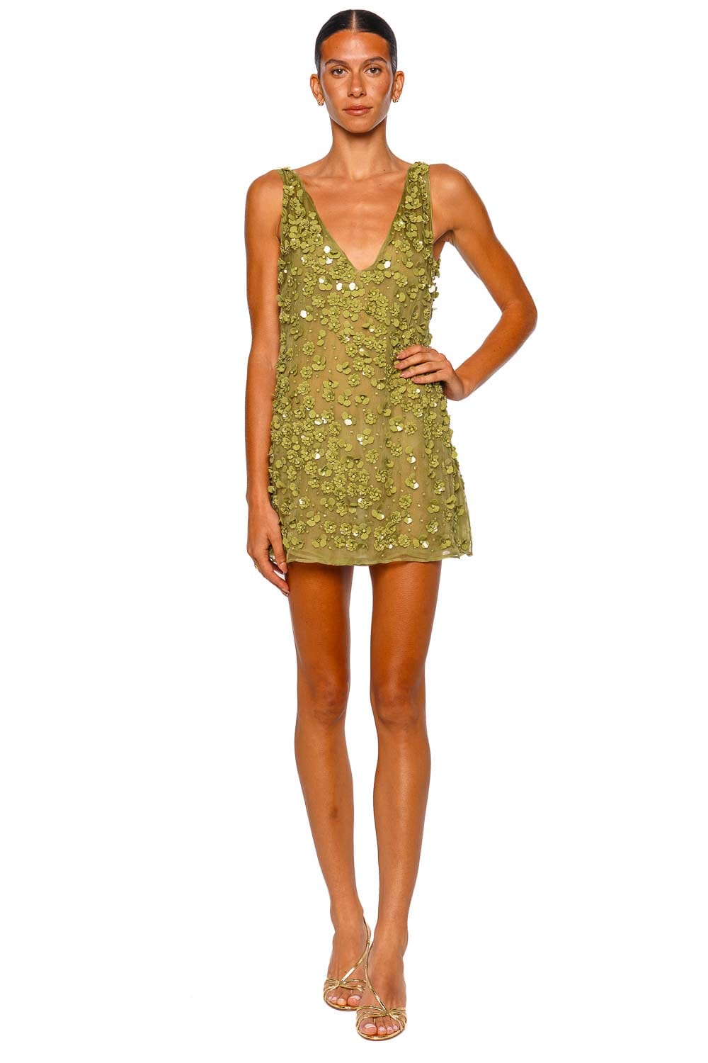 Cult Gaia Sapphira Pasture Sleeveless Mini Dress