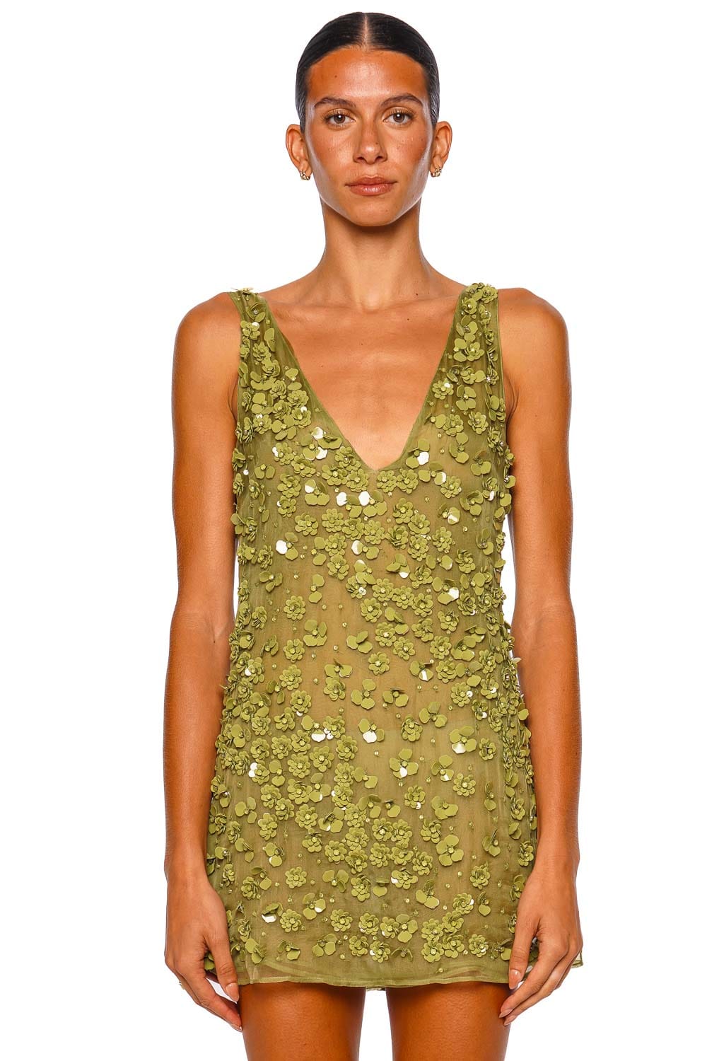 gaia mini dress pistachio Cult Gaia Sapphira Pasture Sleeveless Mini Dress