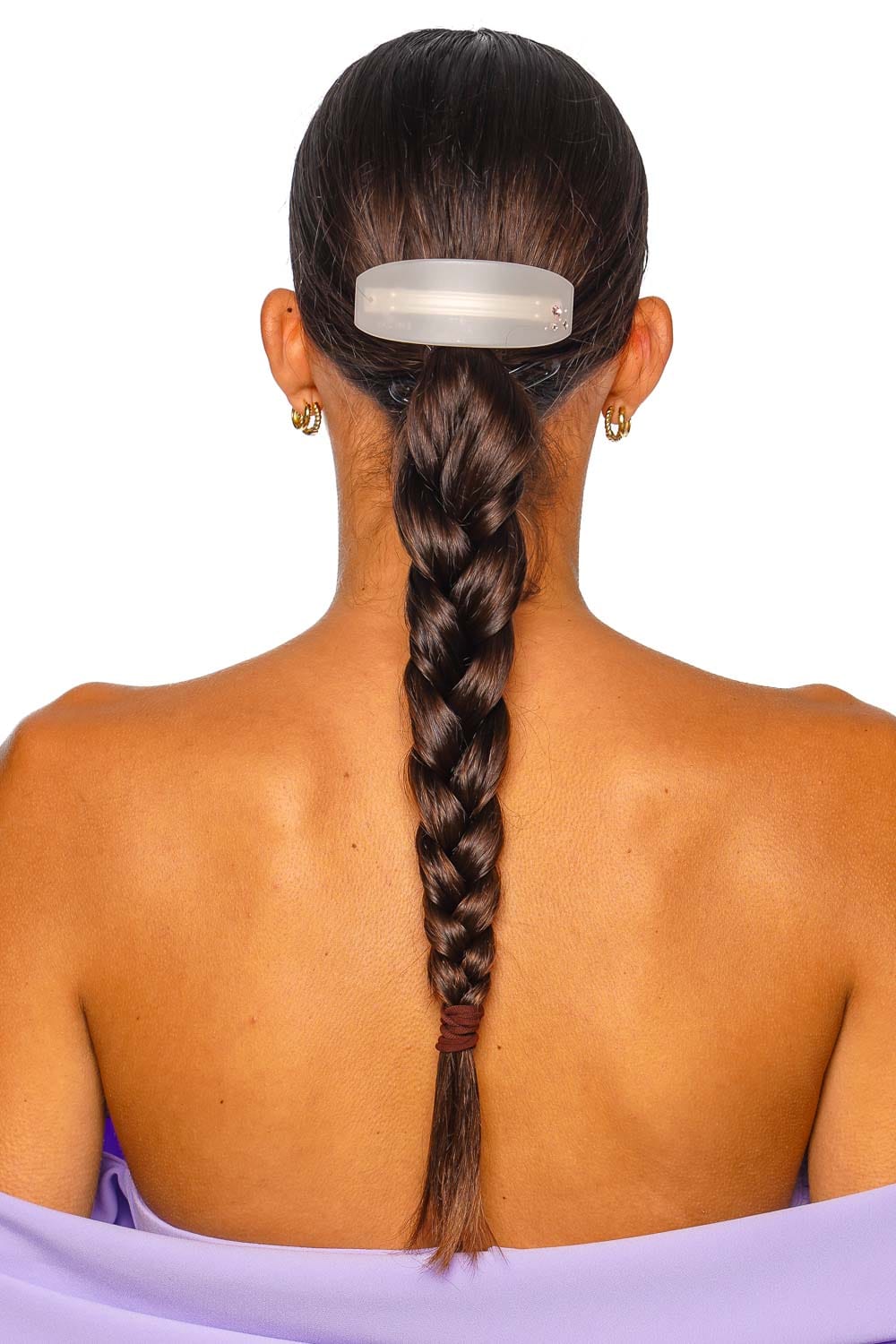 EMI JAY Grey Smoke Embellished Ponytail French Barrette