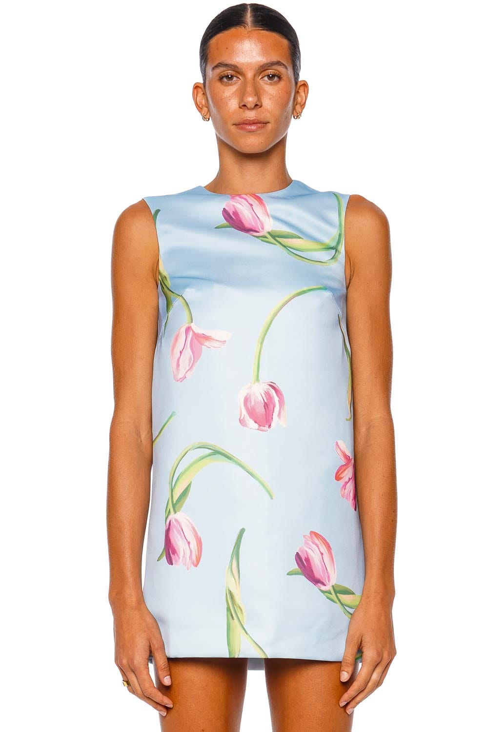 LEO LIN Yvonne Blue Sleeveless Mini Dress