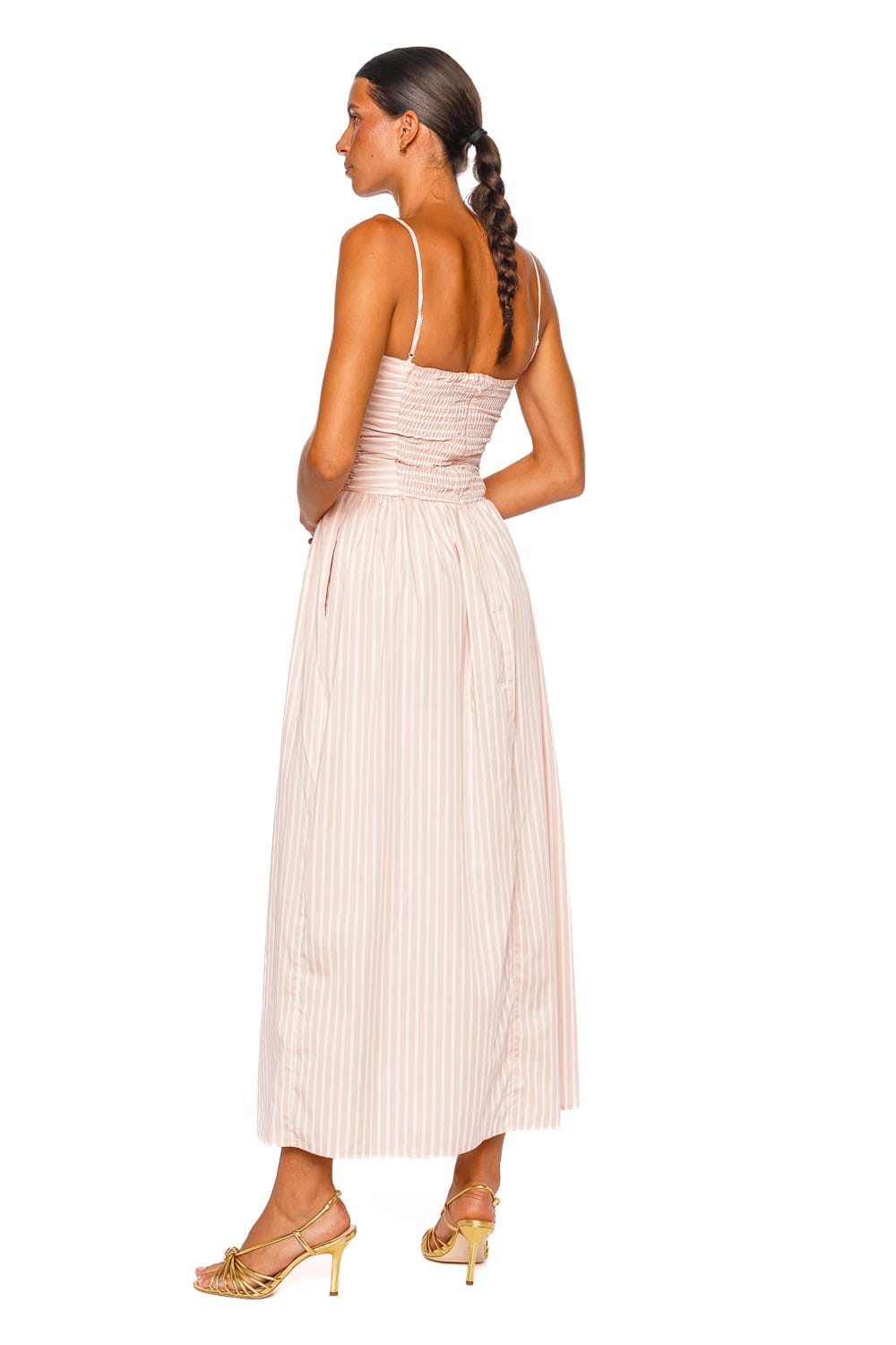 Faithfull The Brand Portlligat Peony White Strappy Maxi Dress